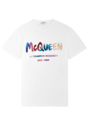 Alexander Mcqueen Logo-print Cotton T-shirt - White - M