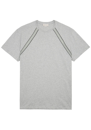 Alexander Mcqueen Logo-tape Cotton T-shirt - Grey - XL