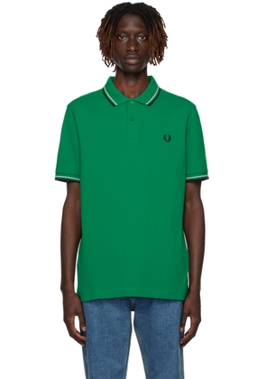Fred Perry Green Twin Tipped Polo