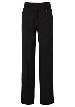 Jacquemus Le Pantalon Ficelle Wool Trousers - Black - 12