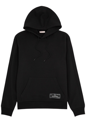 Valentino Hooded Jersey Sweatshirt - Black - S