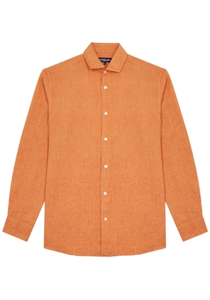 Frescobol carioca Antonio Linen Shirt - Orange - S