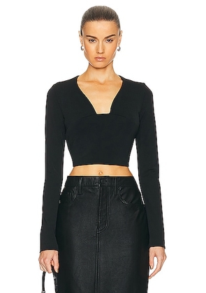 Givenchy Vase Long Sleeve Top in Black - Black. Size 34 (also in 36, 38, 40).