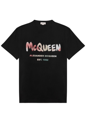 Alexander Mcqueen Logo-print Cotton T-shirt - Black - S