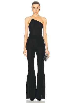 Alexandre Vauthier Viscose Knit Jumpsuit in Black - Black. Size 34 (also in 36, 40, 42).