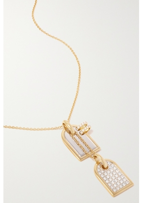 Rainbow K - 9-karat White And Yellow Gold Diamond Necklace - One size