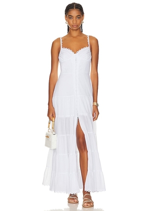 Charo Ruiz Ibiza Melia Dress in White. Size M.