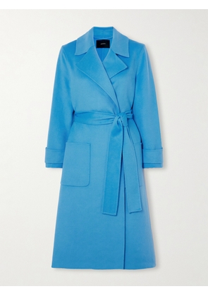 Joseph - Arline Belted Double-breasted Wool And Cashmere-blend Coat - Blue - FR32,FR34,FR36,FR38,FR40,FR42,FR44