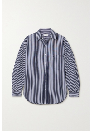 Matteau - + Net Sustain Striped Organic Cotton-poplin Shirt - Blue - 1,2,3,4,5,6