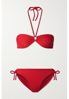 Norma Kamali - Jason Cutout Halterneck Bikini - Red - x small,small,medium,large,x large
