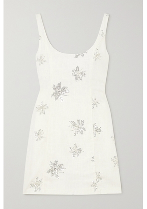 WAIMARI - + Net Sustain Amelia Embellished Gauze Mini Dress - White - x small,small,medium,large,x large