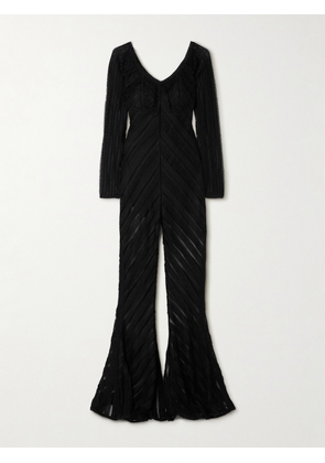 Charo Ruiz - Zaray Stretch-lace Jumpsuit - Black - x small,small,medium,large,x large