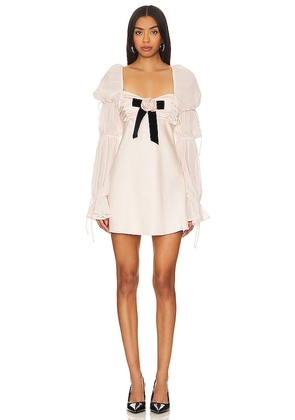 For Love & Lemons Jillian Mini Dress in Blush. Size XL.