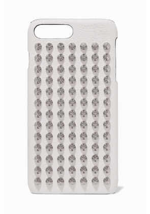 Christian Louboutin - Loubiphone Embellished Textured-leather Iphone 7 And 8 Plus Case - White - One size