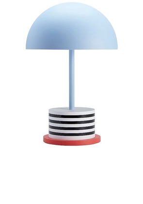 Printworks Riviera Portable Lamp in Baby Blue.