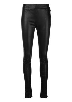 Roberto Cavalli leather leggings - Black