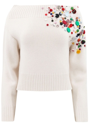 Hellessy Bruno button-embellished jumper - White