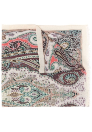 ETRO paisley print scarf - Neutrals