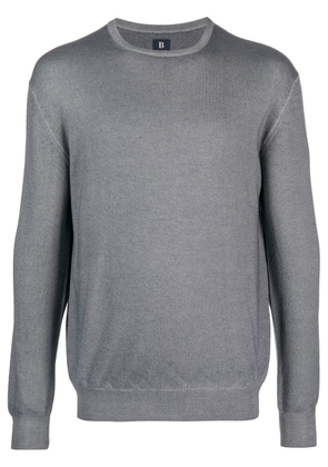 Boggi Milano fine-knit virgin wool jumper - Grey