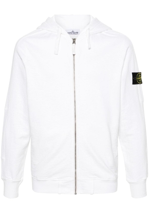 Stone Island Compass-badge zip-up hoodie - Neutrals