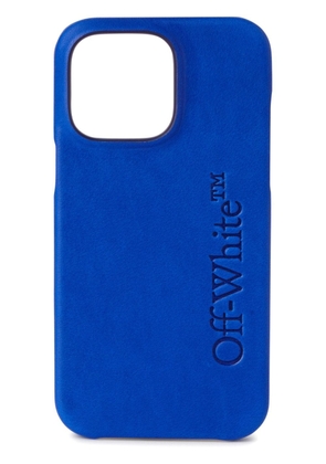 Off-White debossed-logo iPhone 14 Pro Max case - Blue