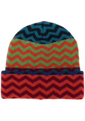 Missoni zig-zag pattern hat - Orange