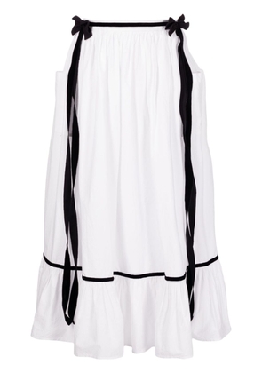 Batsheva Kipp bow-detail long skirt - White
