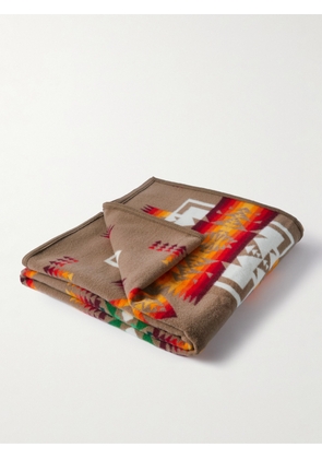 Pendleton - Chief Joseph Virgin Wool and Cotton-Blend Jacquard Blanket - Men - Brown