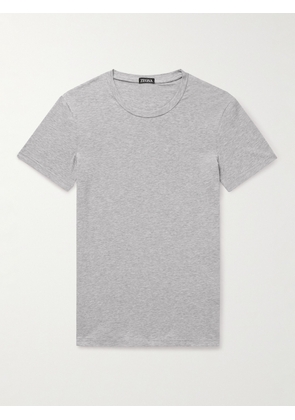 Zegna - Stretch-Cotton Jersey T-Shirt - Men - Gray - XS
