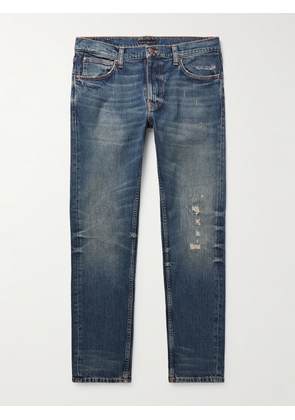 Nudie Jeans - Lean Dean Slim-Fit Distressed Jeans - Men - Blue - 28W 32L
