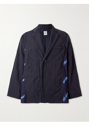 Blue Blue Japan - Tie-Dyed Panelled Nylon Blazer - Men - Blue - S