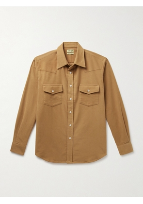 De Bonne Facture - Camargue Cotton-Moleskin Shirt - Men - Brown - S