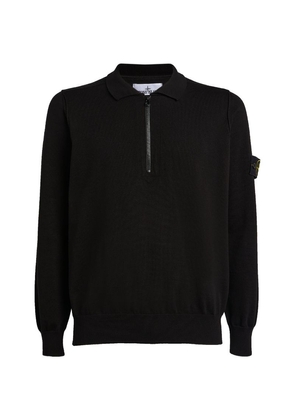 Stone Island Cotton Knitted Polo Shirt