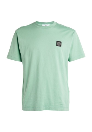 Stone Island Cotton Compass Logo T-Shirt