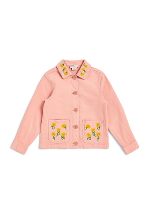 Stella Mccartney Kids Cotton Sunflower Jacket (3-14 Years)