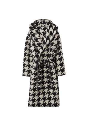 Burberry Wool Houndstooth Robe