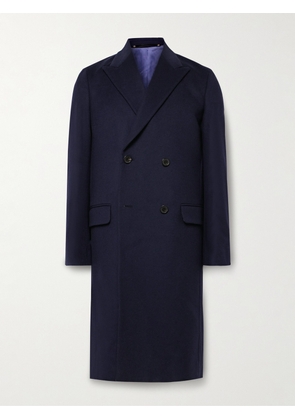 Paul Smith - Double-Breasted Wool and Cashmere-Blend Coat - Men - Blue - UK/US 38
