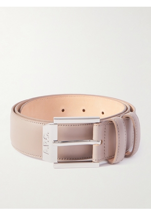 A.P.C. - 4cm Leather Belt - Men - Neutrals - EU 85