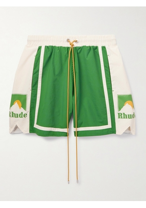 Rhude - Moonlight Straight-Leg Mid-Length Printed Swim Shorts - Men - Green - XS