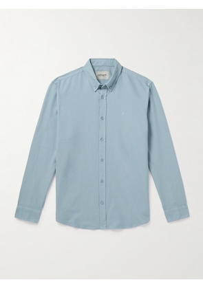 Carhartt WIP - Bolton Button-Down Collar Logo-Embroidered Cotton Oxford Shirt - Men - Blue - XS