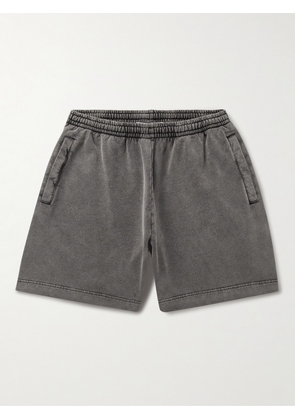 Acne Studios - Rego Straight-Leg Logo-Appliquéd Cotton-Jersey Shorts - Men - Gray - XS