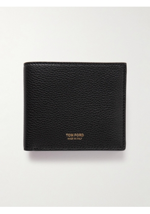 TOM FORD - Full-Grain Leather Billfold Wallet - Men - Black