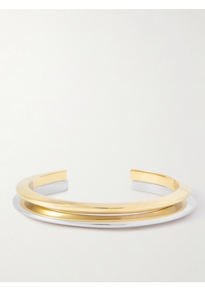 SAINT LAURENT - Set of Two Gold- and Silver-Tone Bracelets - Men - Gold - M