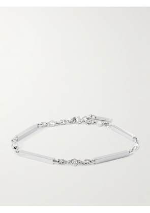 SAINT LAURENT - Silver-Tone Crystal Bracelet - Men - Silver - M