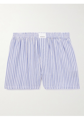 Marant - Barny Striped Boxer Shorts - Men - Blue - XS