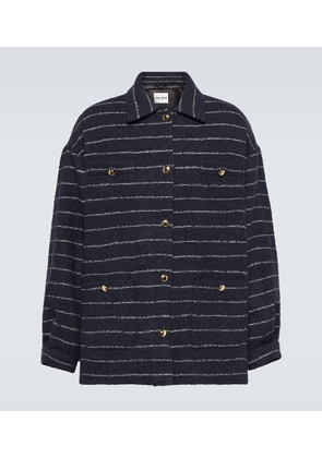 Miu Miu Striped wool-blend bouclé jacket