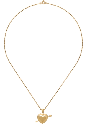Ernest W. Baker Gold Cupid Necklace