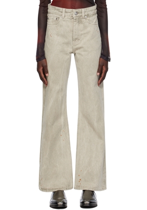 Our Legacy Gray Boot Cut Jeans