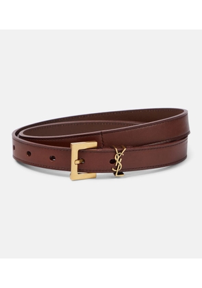 Saint Laurent Cassandre 20 leather belt