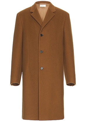 The Row Thiago Coat in Dark Camel - Tan. Size 42 (also in 38, 40, 44).